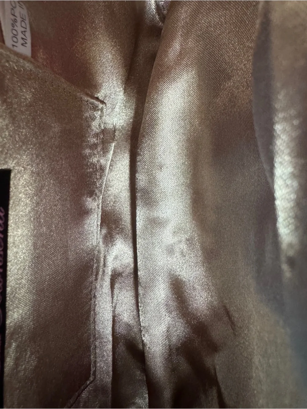 Lulu Townsend Taupe Satin Rose Frame Clutch